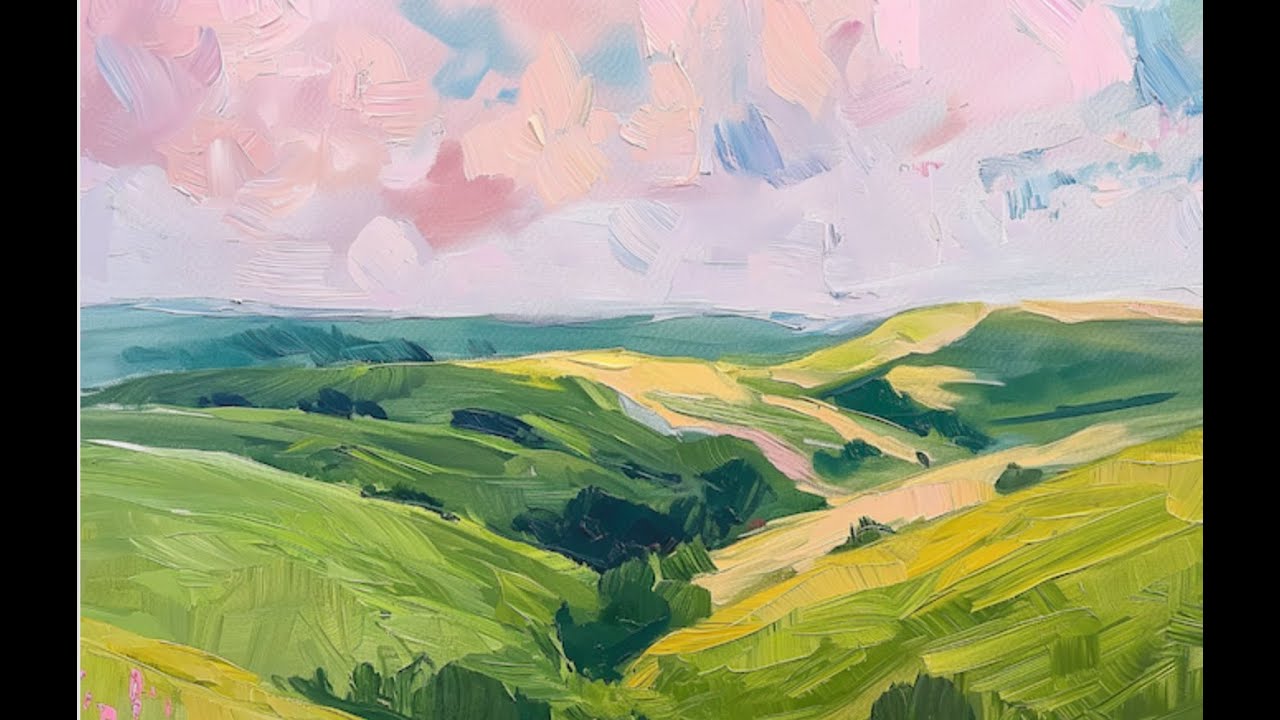 Modern Abstract Landscape Painting | Stunning TV Screensaver Art