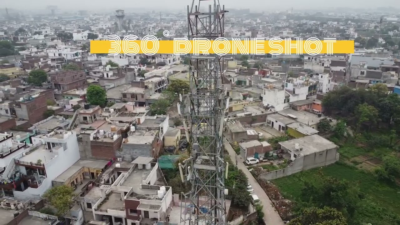 Dji mini 2 SE  360 Degree drone shot of Internet tower 2.
