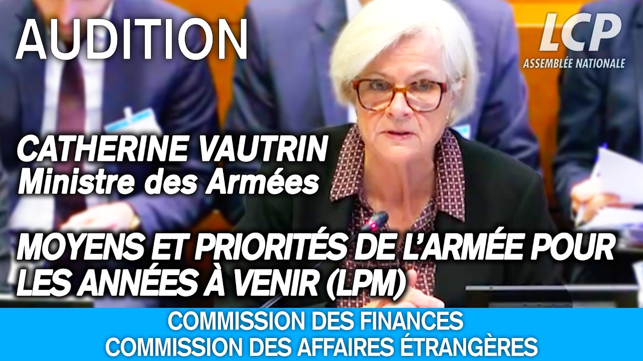 Audition de Catherine Vautrin, ministre des Arm&eacute;es, &agrave; l'Assembl&eacute;e nationale - 14/04/2026