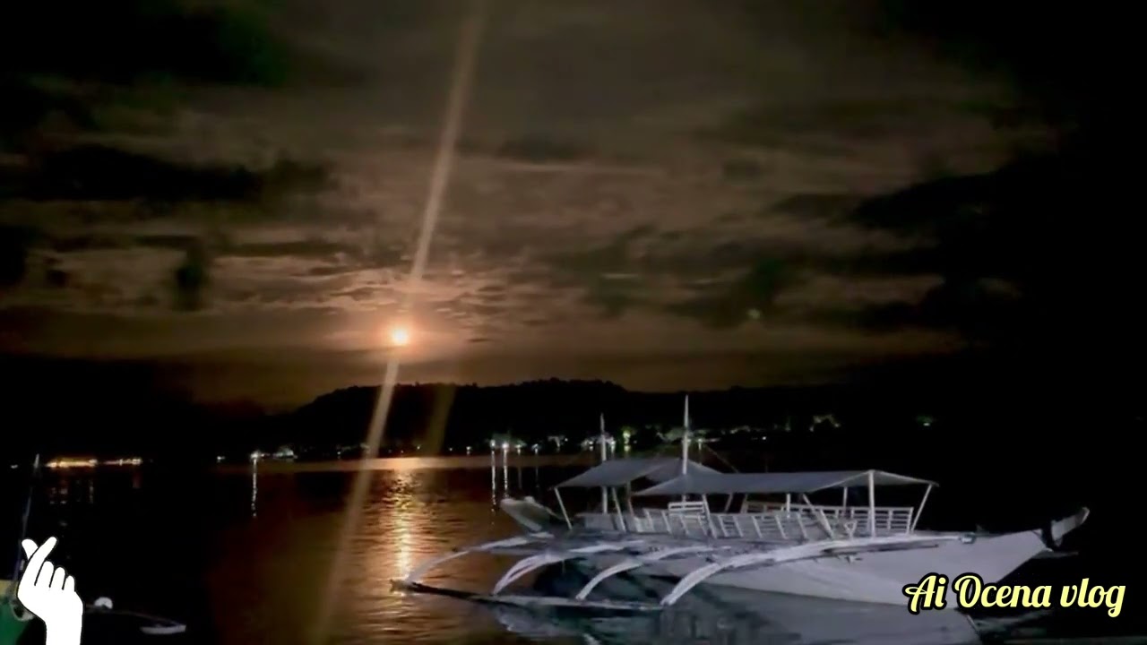 Sleep by the Sea with the Full moon