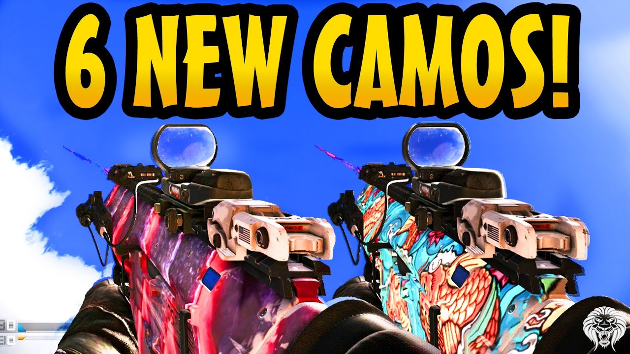 COD Ghosts: All 6 New Camos! Unicorn, Extinction, Fitness, Heavy Metal, Koi, Bling (Ghost DLC Packs)