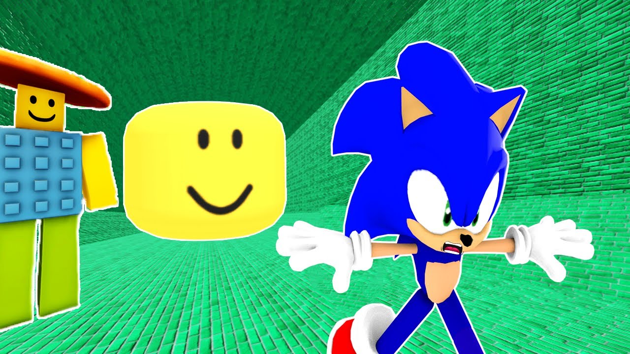 Sonic Played Noob Head Escape Obby in ROBLOX | Sonic Escape Nobini Pizzanini