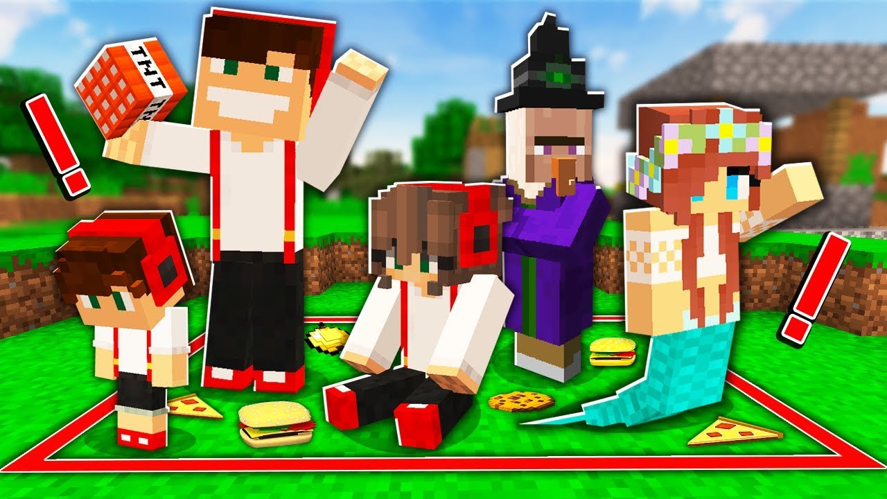 NIE WYCHODŹ Z TEGO KWADRATU W MINECRAFT! || LUMI & GPLAY