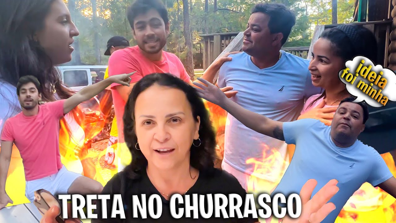 CHURRASCO NA CABANA TEVE TRETA DO LEANDRO E OSEAS 😂