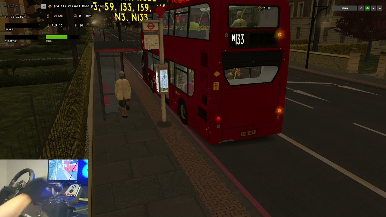 OMSI 2: Route N133 - Elephant & Castle to Streatham Station, Map - Add-On London