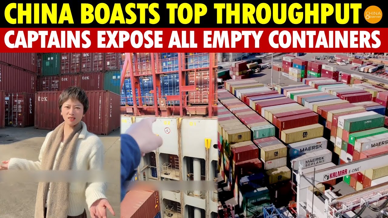 China Brags About Top Port Throughput, but Captains Disclose Fraud: All Empty Containers