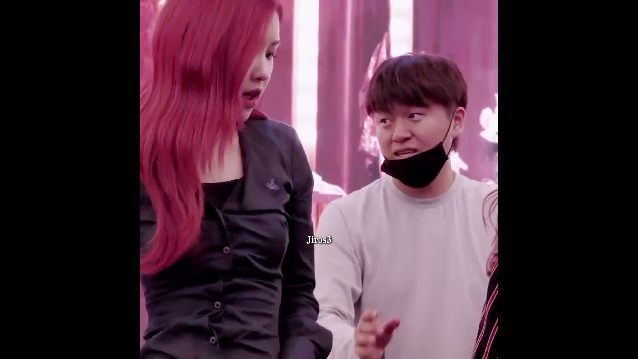 Fan says jiminaaa to ros&eacute; #jirose #jimin #ros&eacute; #jiros&eacute;