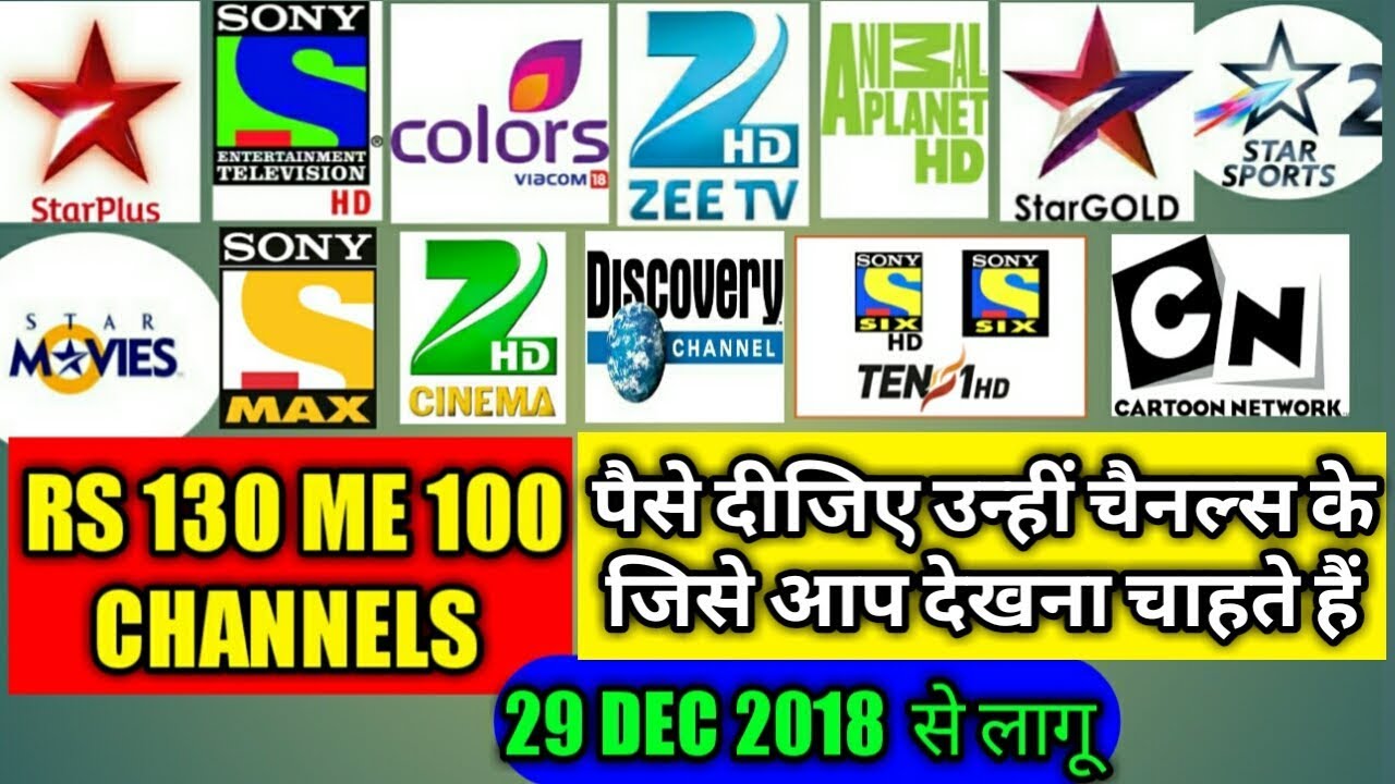 Rs 130 me 100 Channels / पैसे दीजिए उन्हीं चैनल के जिसे आप देखना चाहते हैं Dth & Cable Tv New Rules