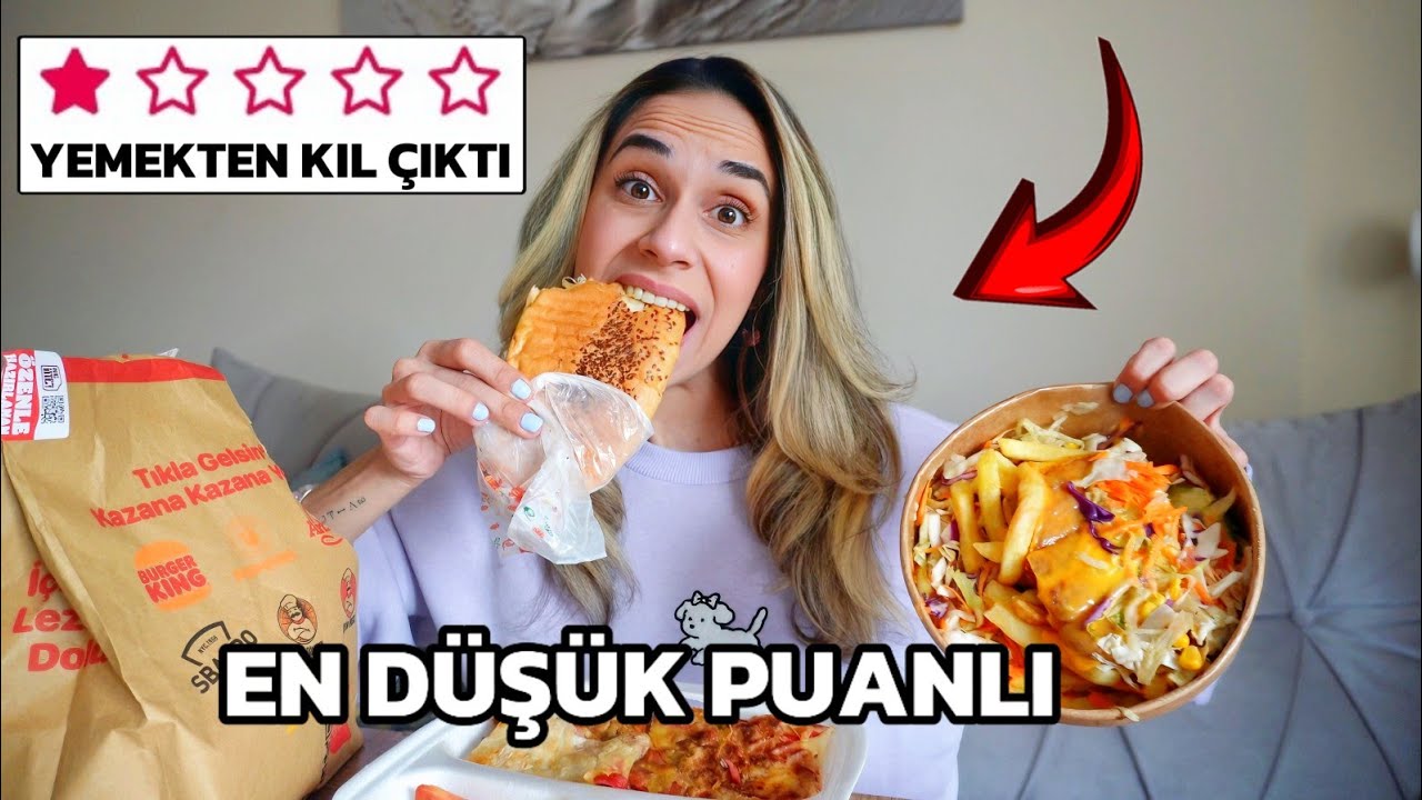 EN DÜŞÜK PUANLI RESTORANTLARI DENEDİM (YEMEKTEN KIL ÇIKTI)