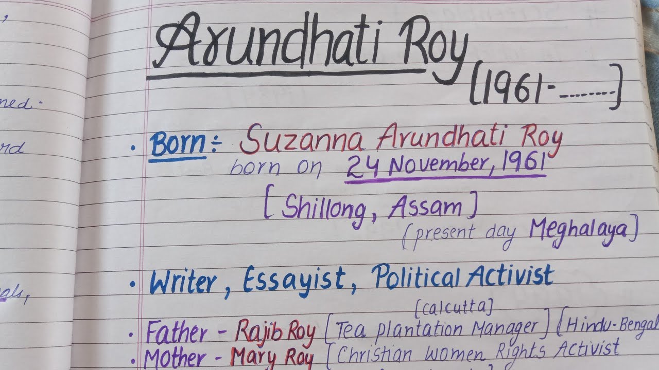 Arundhati Roy | Biography & Works | Master Cadre English #ugcnet #tgt #pgt #mastercadreenglish