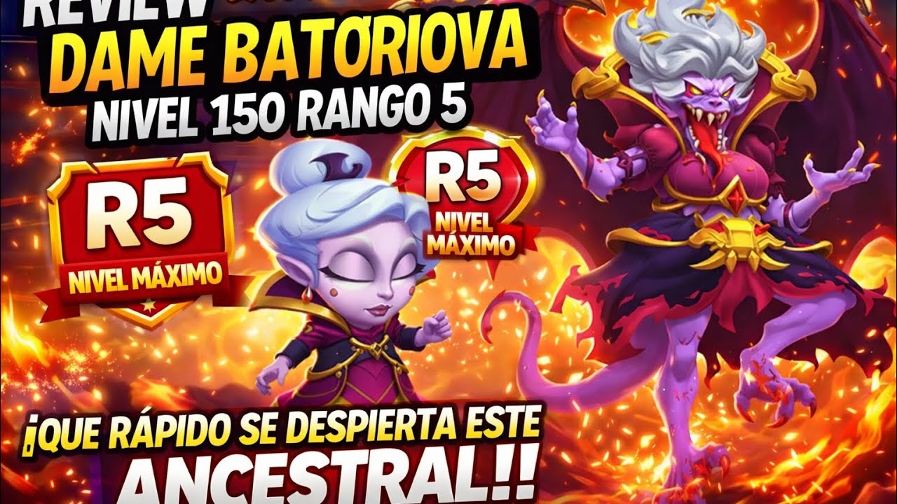 QUE RAPIDO DESPIERTA ESTA VAMPIRA⚡REVIEW  DAME BATORIOVA R5 NIVEL 150 | ¿EL MEJOR SOPORTE ANCESTRAL?