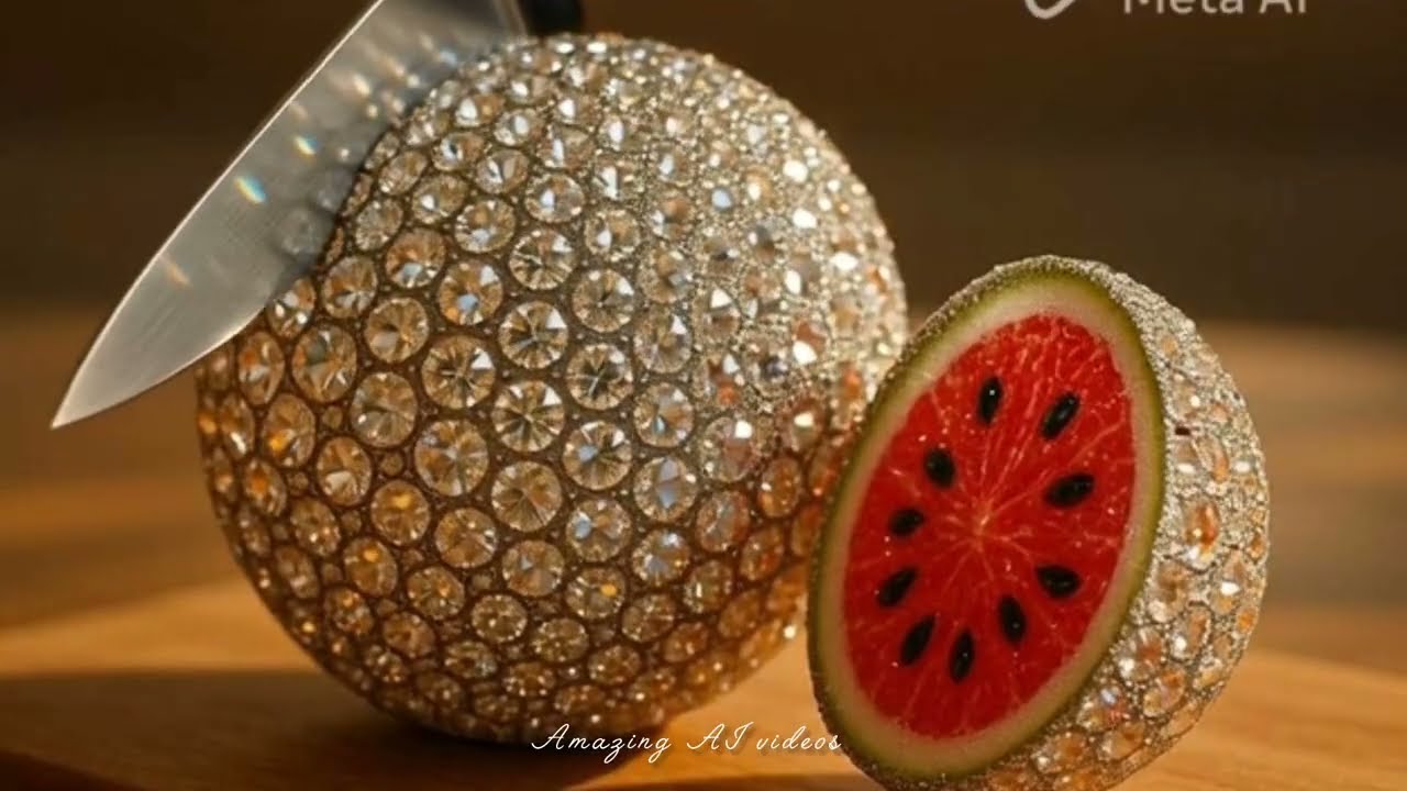 Amazing ai fruit cutting video 😍🥰♥️🍓🍎🥑🍇🥝🌽🍌