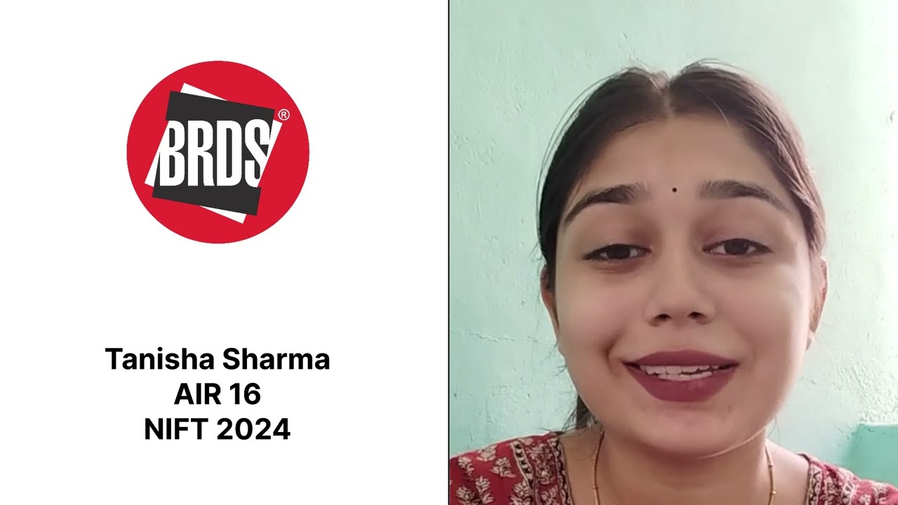 Tanisha Sharma | AIR 16 | NIFT Result 2024 | NIFT Exam 2025 | NIFT Entrance Coaching 2025
