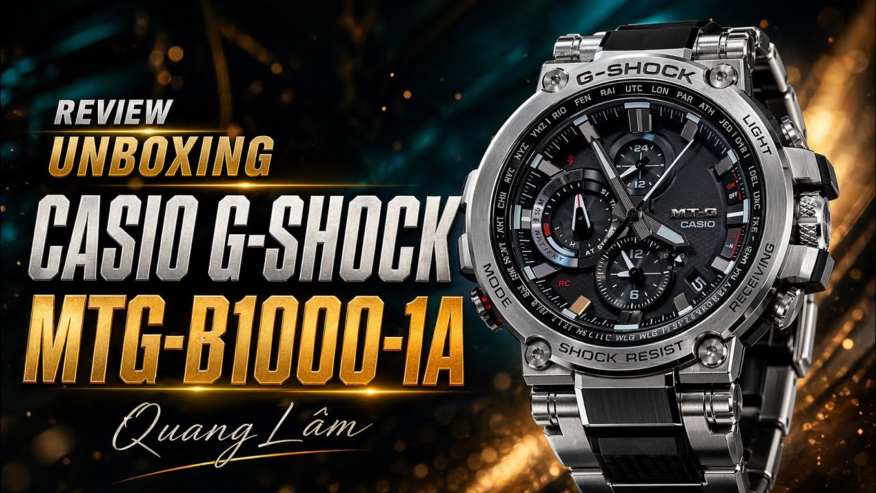 [ Review ] Unboxing Casio G-Shock MTG-B1000-1A | Casio Japan | Quang Lam