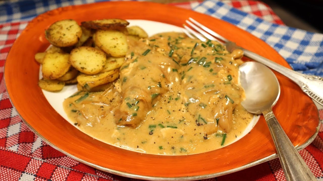 Mes FILETS DE POULET SAUCE CAMEMBERT au lait cru - Un ravage ! - M&egrave;re Mitraille - Gourmandises TV