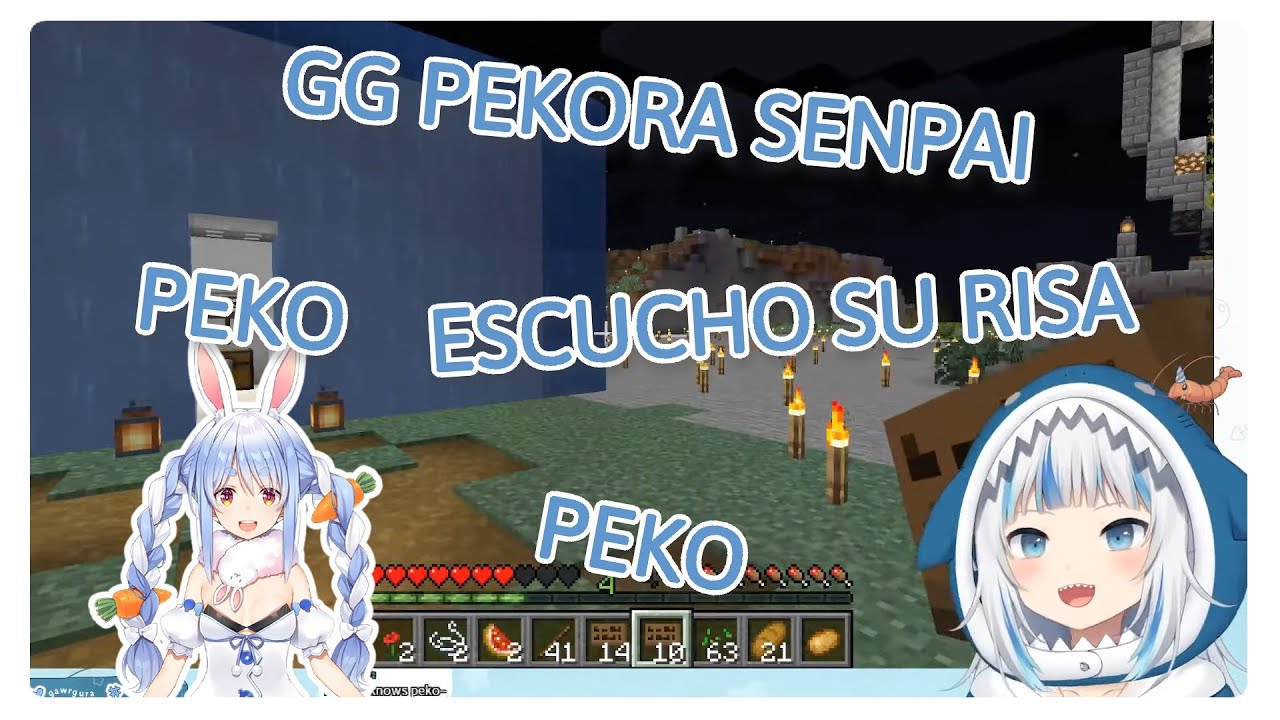 Gura se convierte en la presa al caer en la trampa de Pekora senpai [HololiveEN] [Sub Español]