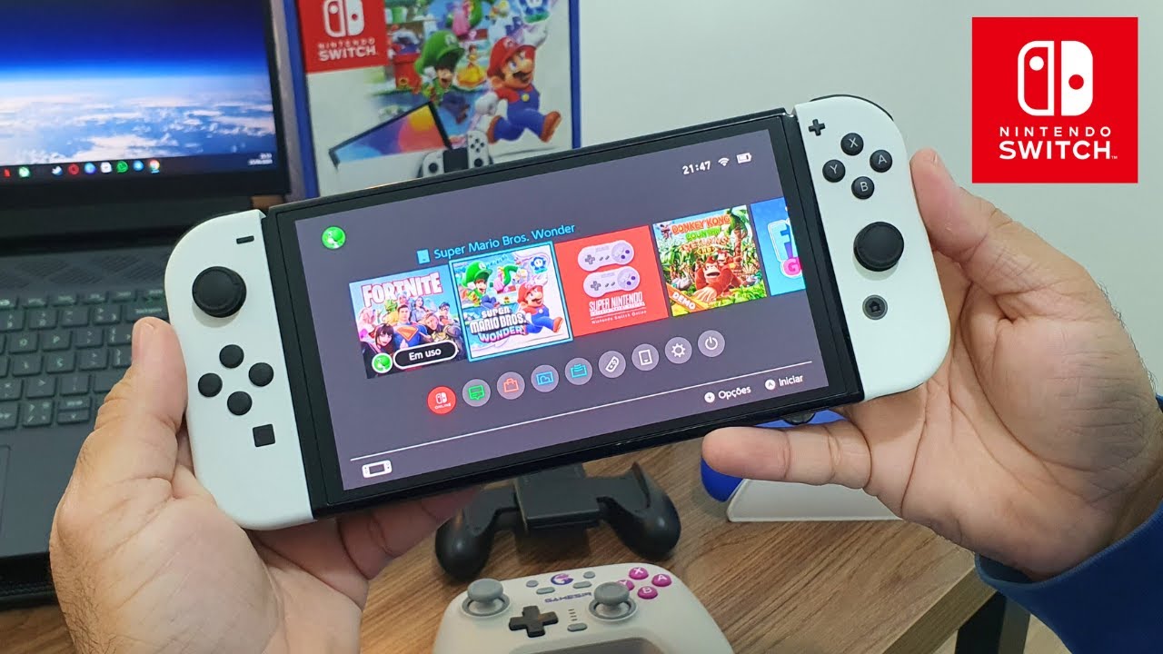 COMO É TER UM NINTENDO SWITCH OLED em 2025 ! VALE A PENA ?