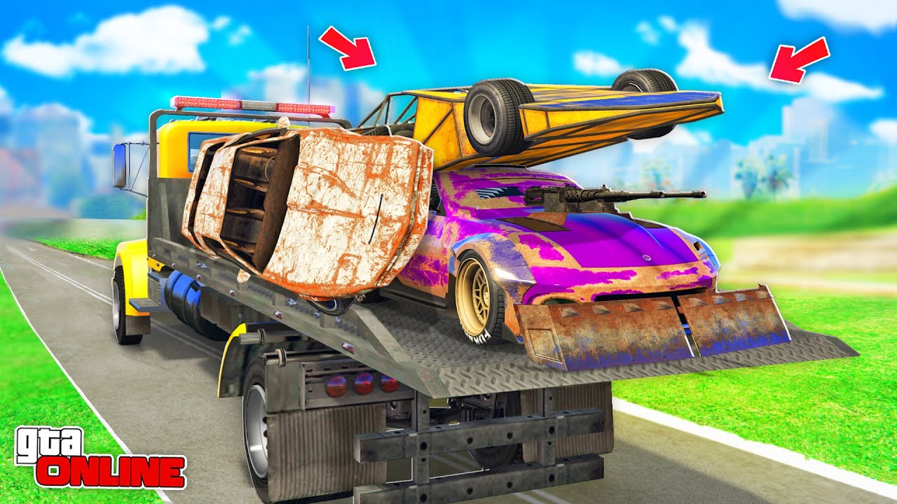 УГНАЛ КУЧУ РАЗВАЛЮХ СО СВАЛКИ! БИТВА ЭВАКУАТОРОВ В ГТА 5 ОНЛАЙН | НАШЕЛ 3 ТАЧКИ