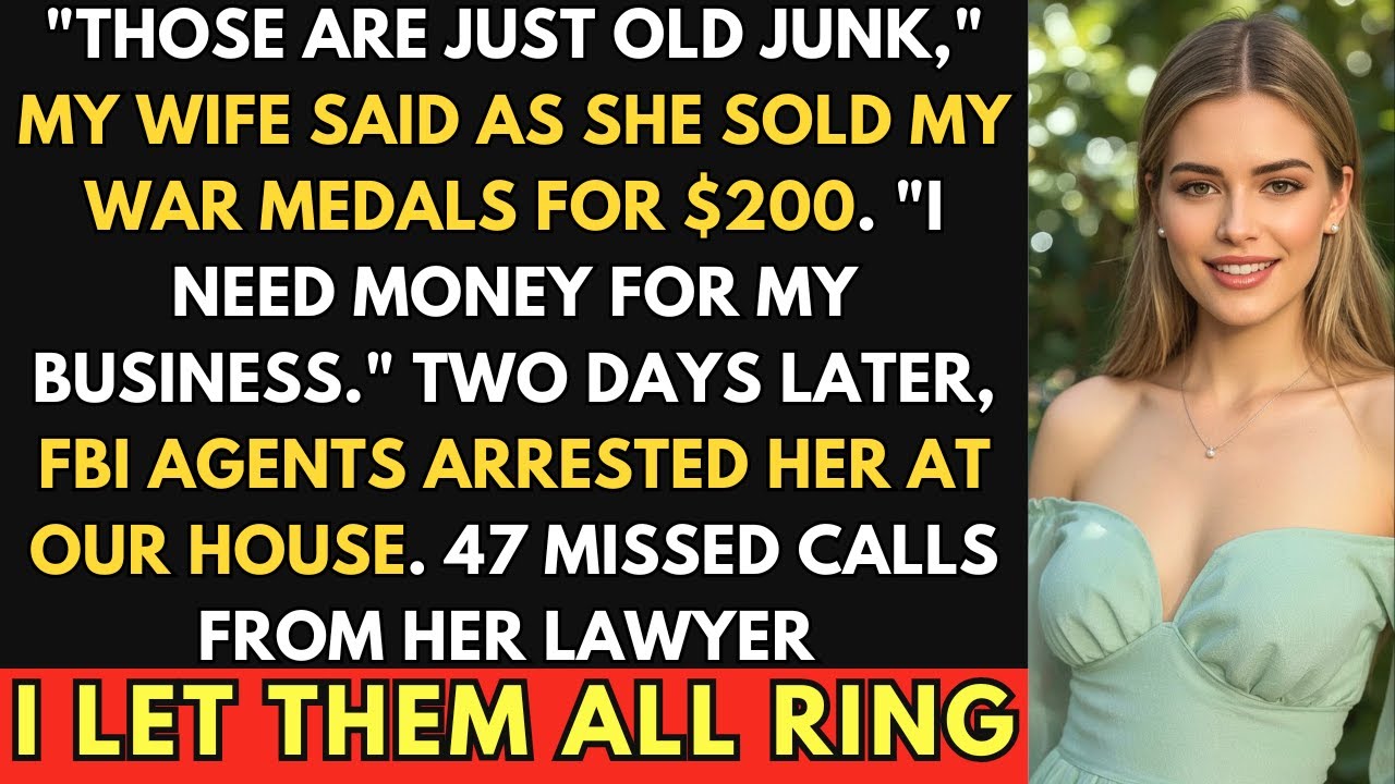 My Wife Sold My 'Useless Medals' For $200. Two Days Later, FBI Agents Were At Our Door