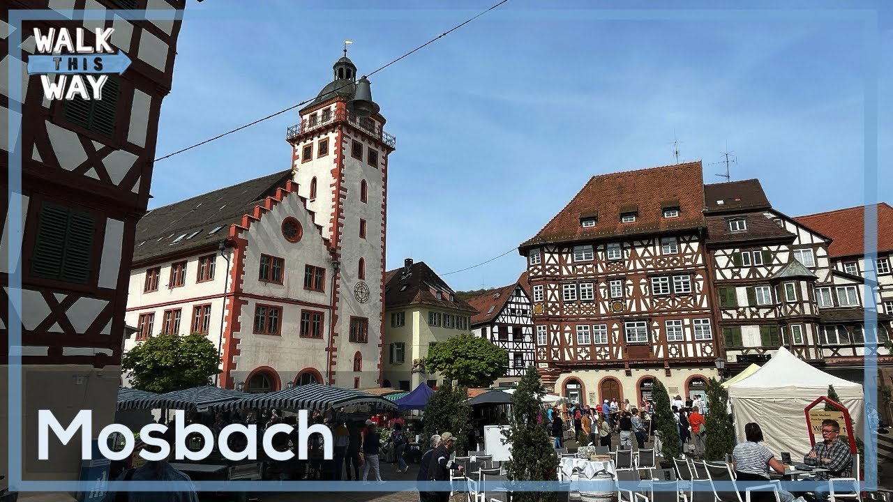 Mosbach Marktsamstag - Walking Tour 4K