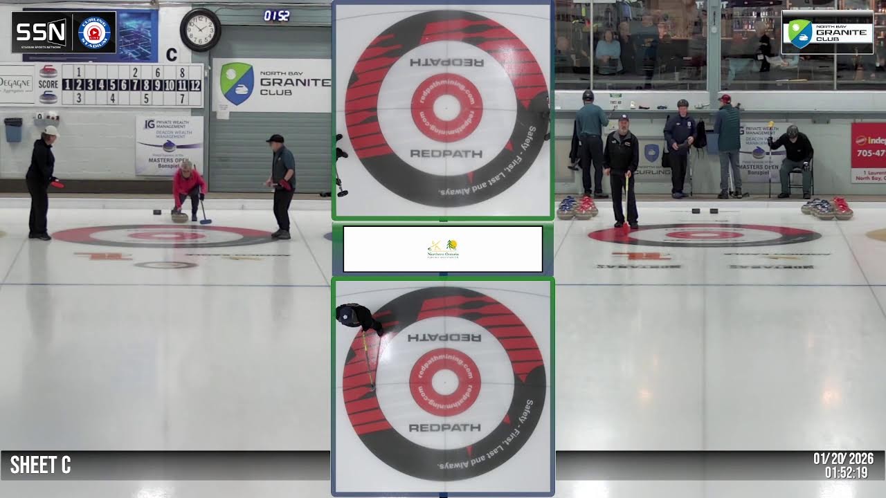 DWM Masters Bonspiel Draw #1, SHEET C | 01-20-26
