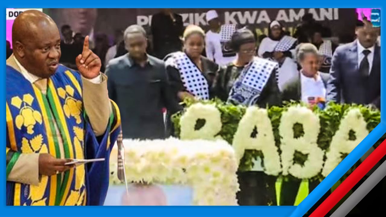 TAZAMA WATOTO WA JOB NDUGAI WAKIWEKA SHADA LA MAUA KWENYE KABURI LA BABA YAO