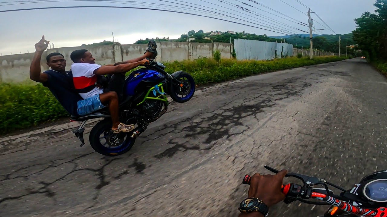 1almighty On His New MT-07 - Jamaica's Favourite Bike Stunter