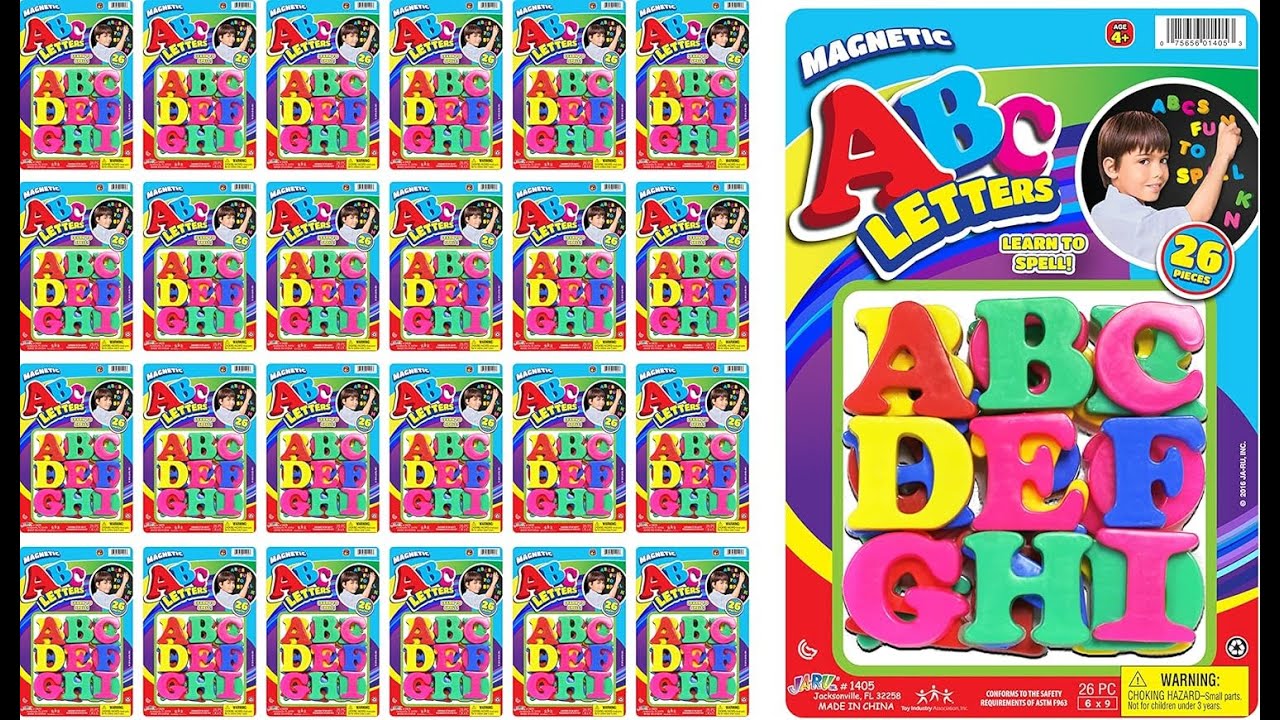 JA-RU: ABC Fridge Magnets (24 x 26 pcs) Review - Pros & Cons - JA-RU Uppercase Magnetic Letters