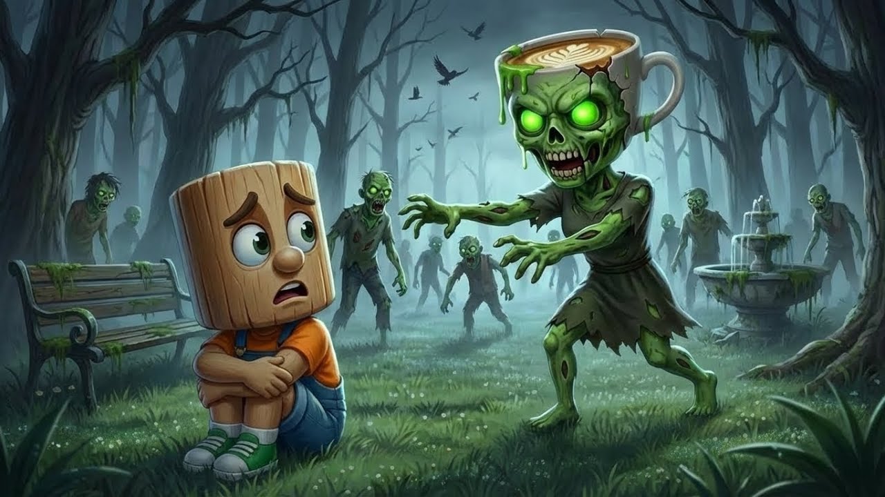 🧟‍♀️ Ballerina Cappuccina Zombie Appears, Sending Tung Tung Tung Sahur Running in Fear