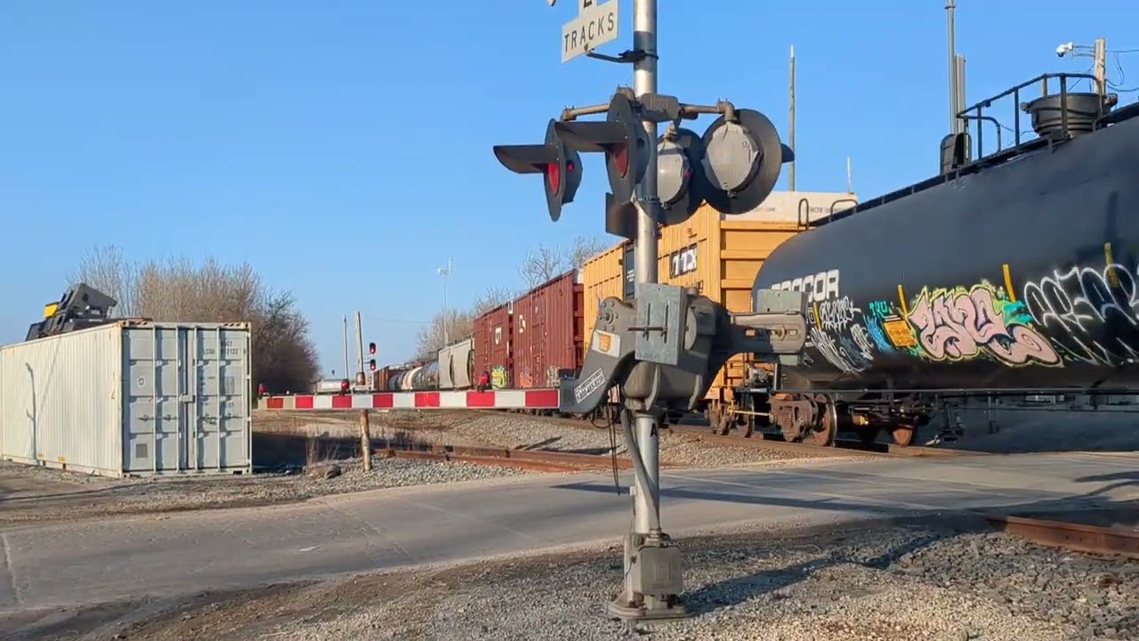 Short Southbound CN  Manifest on the leighton sub at Spalding junction on the old J line