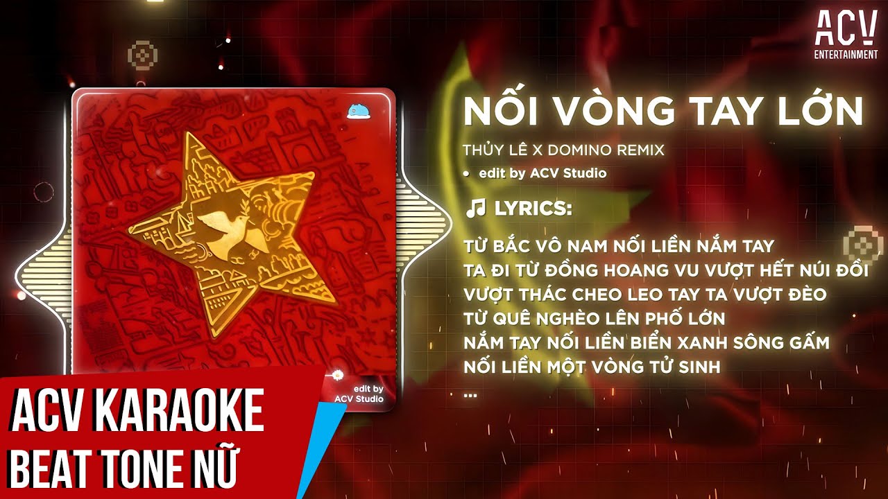 KARAOKE | Nối V&ograve;ng Tay Lớn - Thủy L&ecirc; x Domino Remix  | Beat Remix