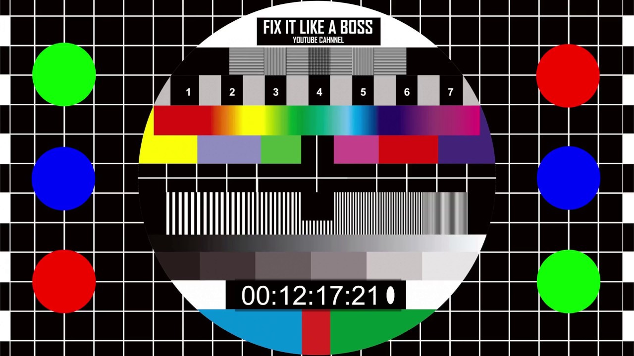 🔝 4K Test pattern UHD 2160p - 30 min. Test Card Calibration Video. TV test video 4k