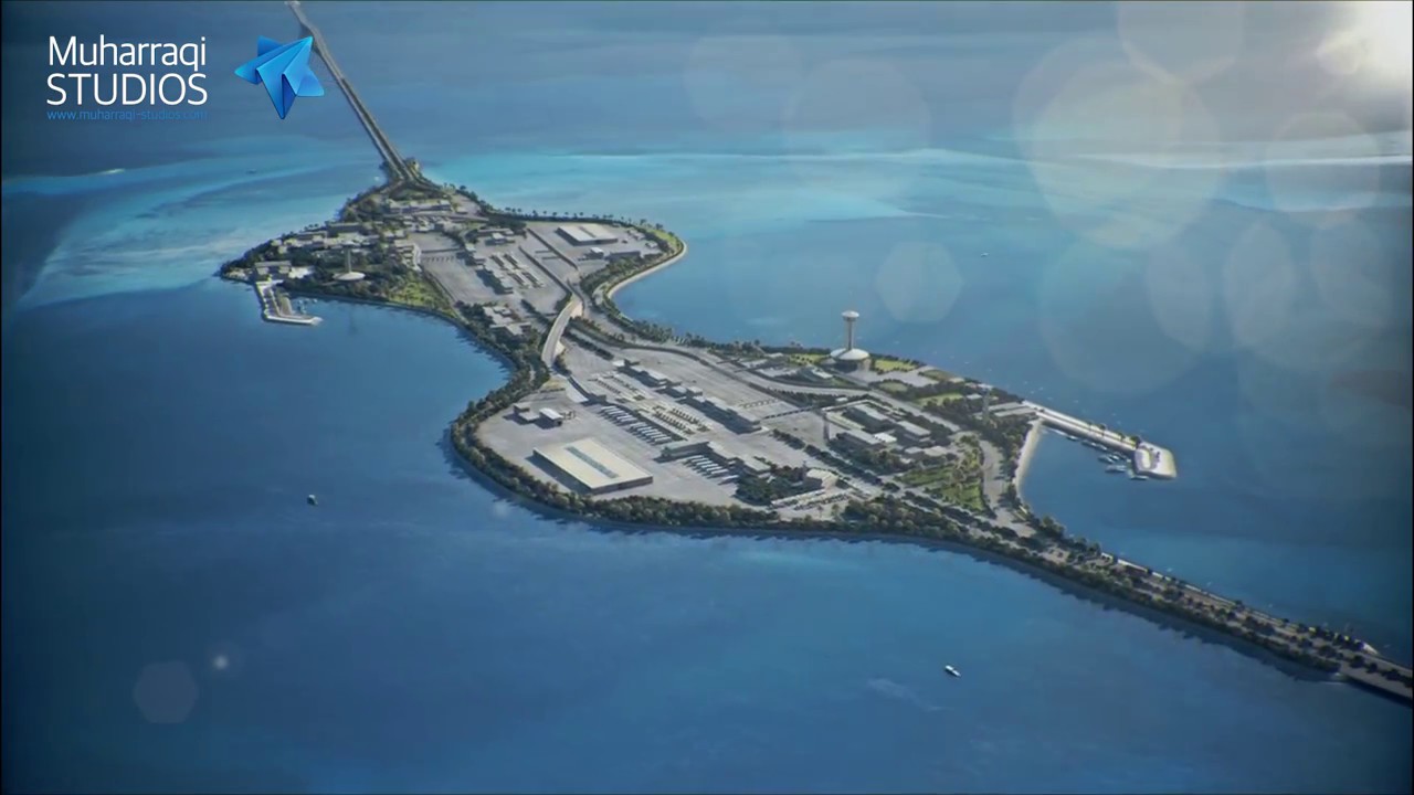 Saudi and Bahrain King Fahd Causeway upgrade animation