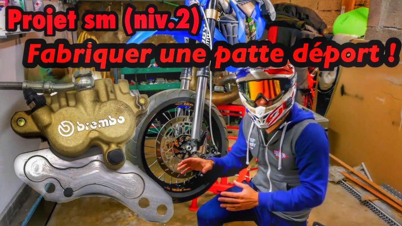 Projet sm (NIV.2) : fabriquer une patte de déport pour un étrier  #tuto