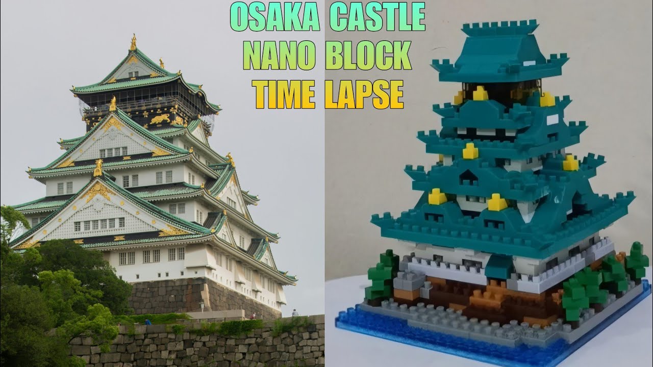 Osaka Castle Nanoblock Timelapse