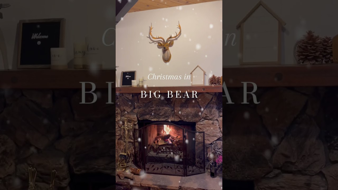 Christmas in Big Bear California #christmas #bigbearlake #mountains #snow #newyear