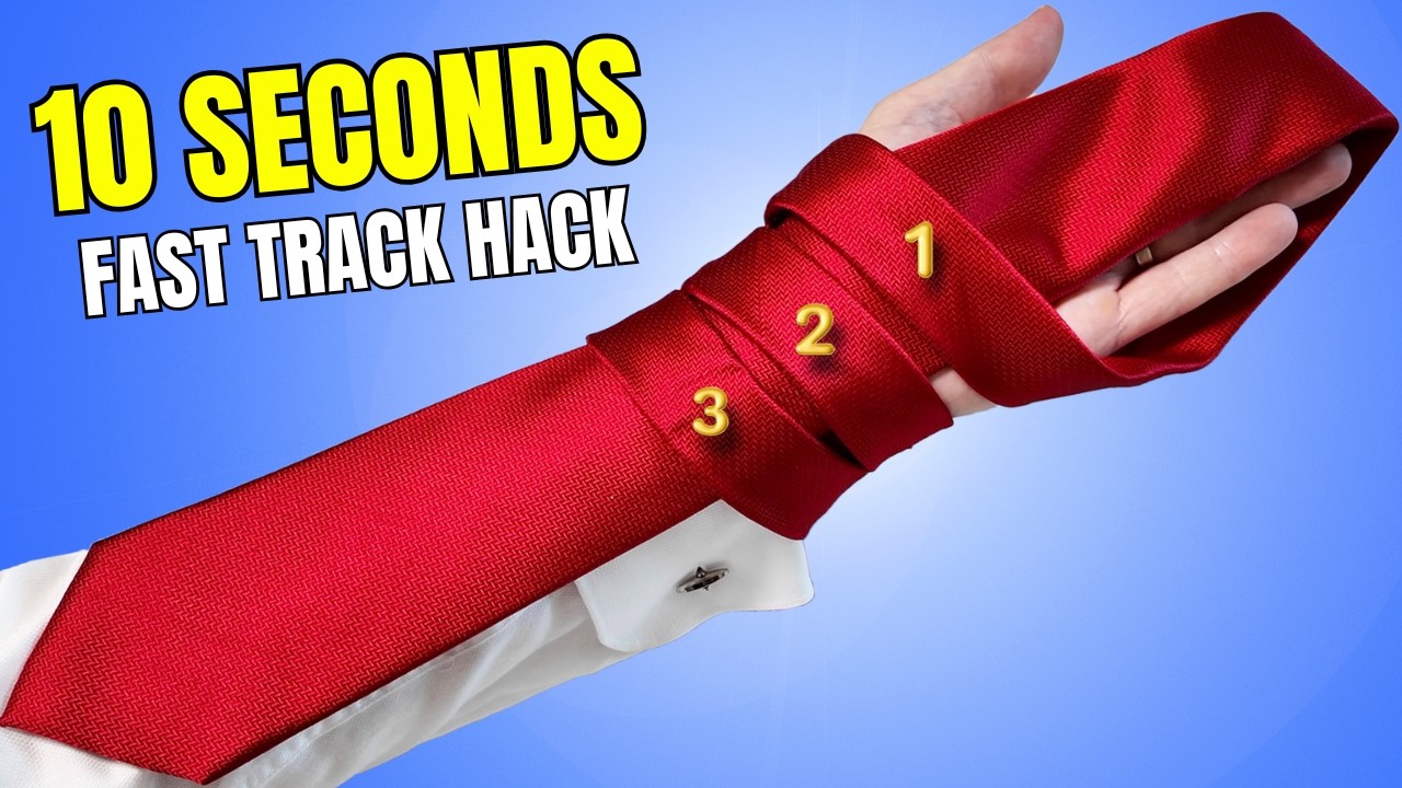 How to Tie a Tie in 10 Seconds: The Easiest Method for Beginners!