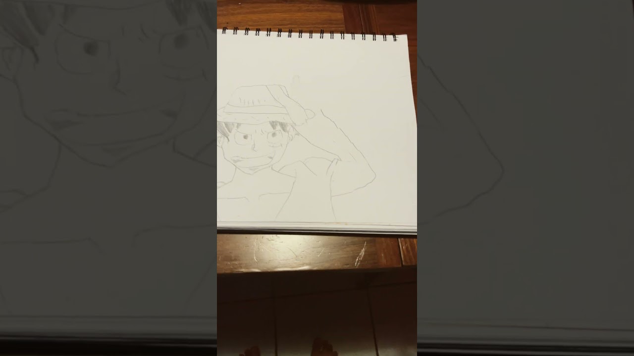Luffy drawing by Castro art #castro #strawhats #shorts