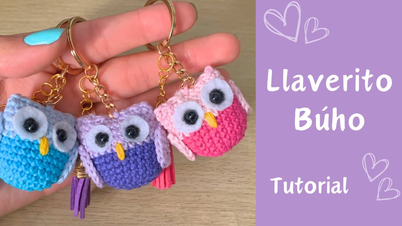 Llavero Búho Tejido a Crochet Súper Fácil y Rápido | Tutorial Amigurumi | Mundo Crochet