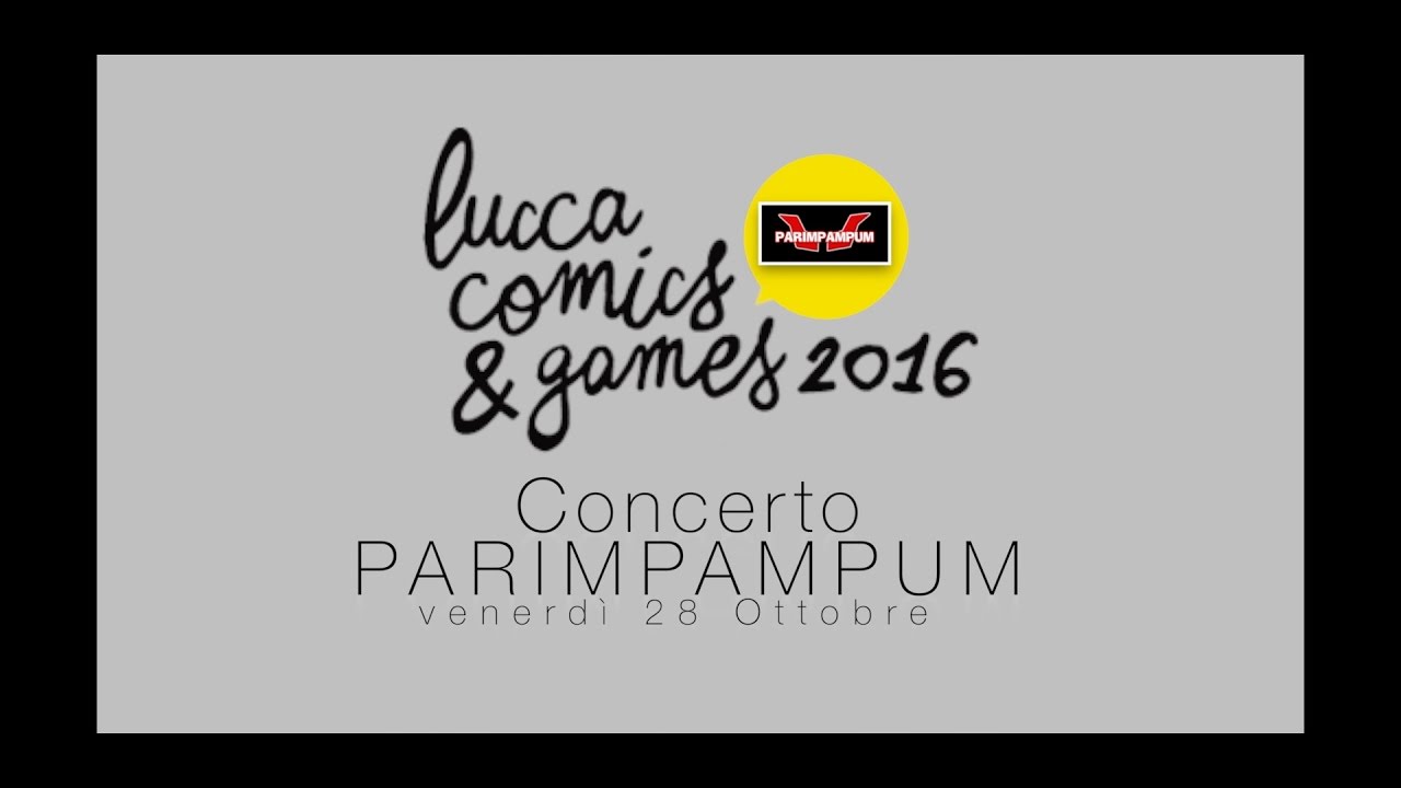 Parimpampum sul palco del Lucca Comics 2016
