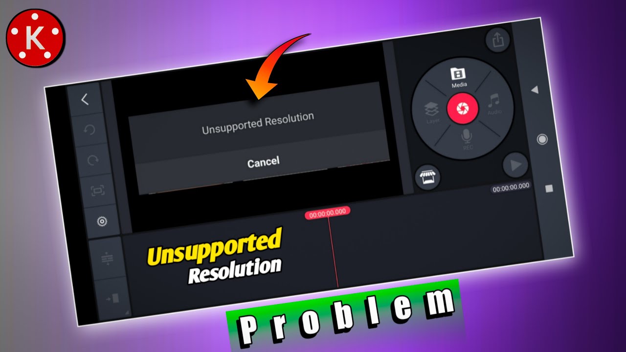 Kinemaster Unsupported Resolution Problem Solve | How to Tick Unsupported Resolution