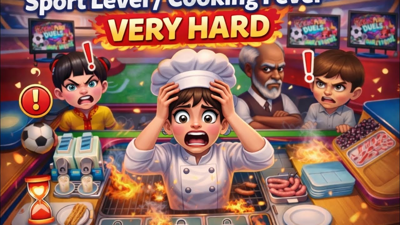 🔥 Sport Level  12_13/ Cooking Fever – VERY HARD!! 🔥