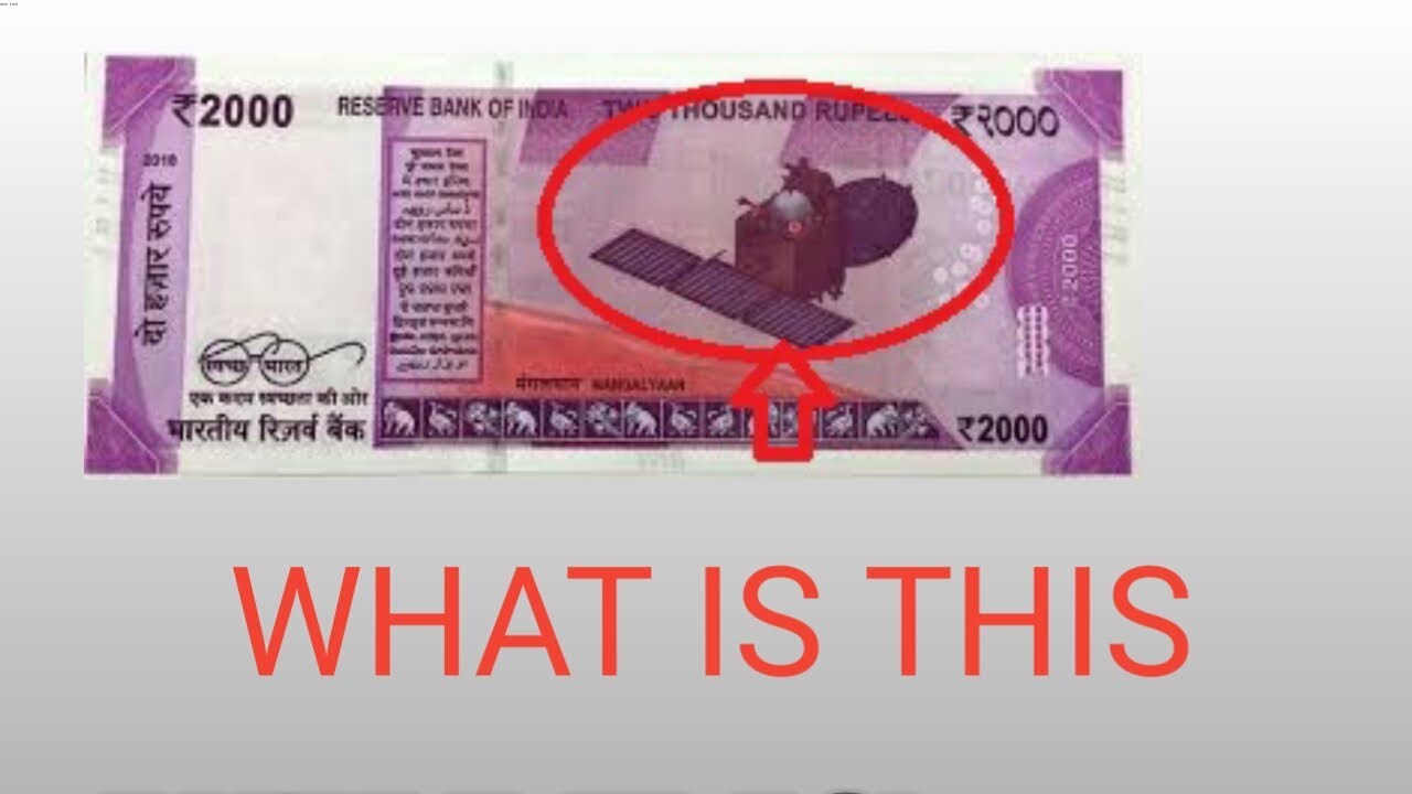 WHAT IS THE NAME OF SATELLITE BEHIND 2000 RUPEES NOTE ?