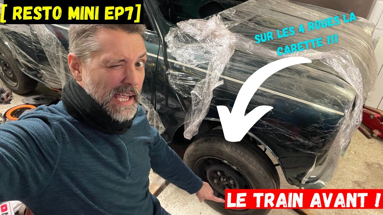 [RESTO MINI EP7] REMONTAGE DU TRAIN AVANT!! La Mini est sur ses 4 roues!