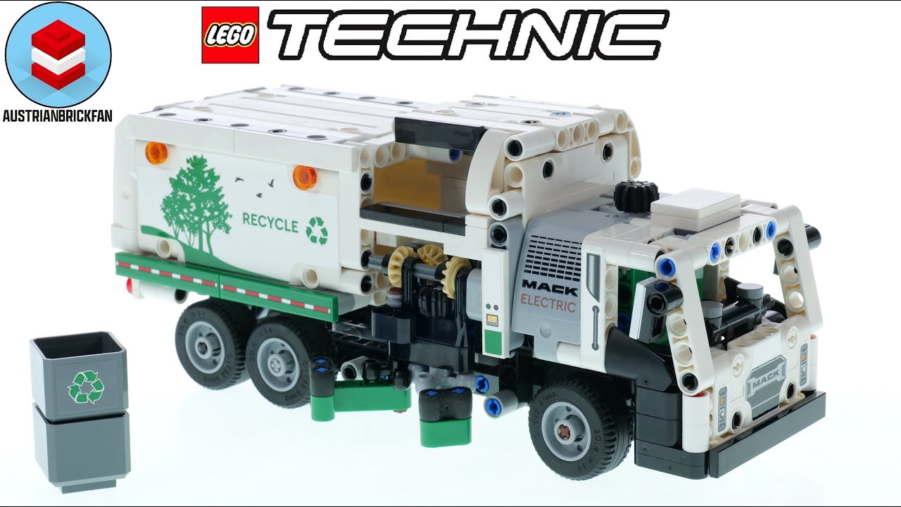 LEGO Technic 42167 Электрический мусоровоз Mack LR – Обзор LEGO Speed ​​Build