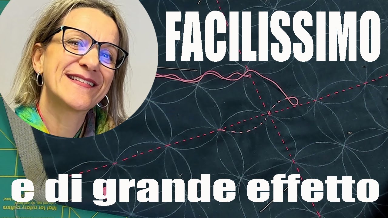 Ricamo facilissimo ma di grande effetto -  il sashiko