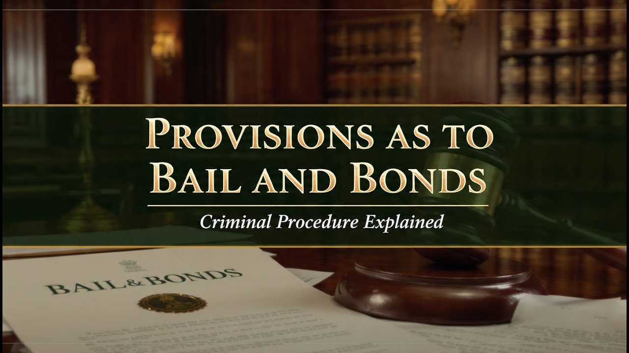 Provisions as to Bail and Bonds | BNSS Criminal Procedure Explained #judiciaryexams #bnss