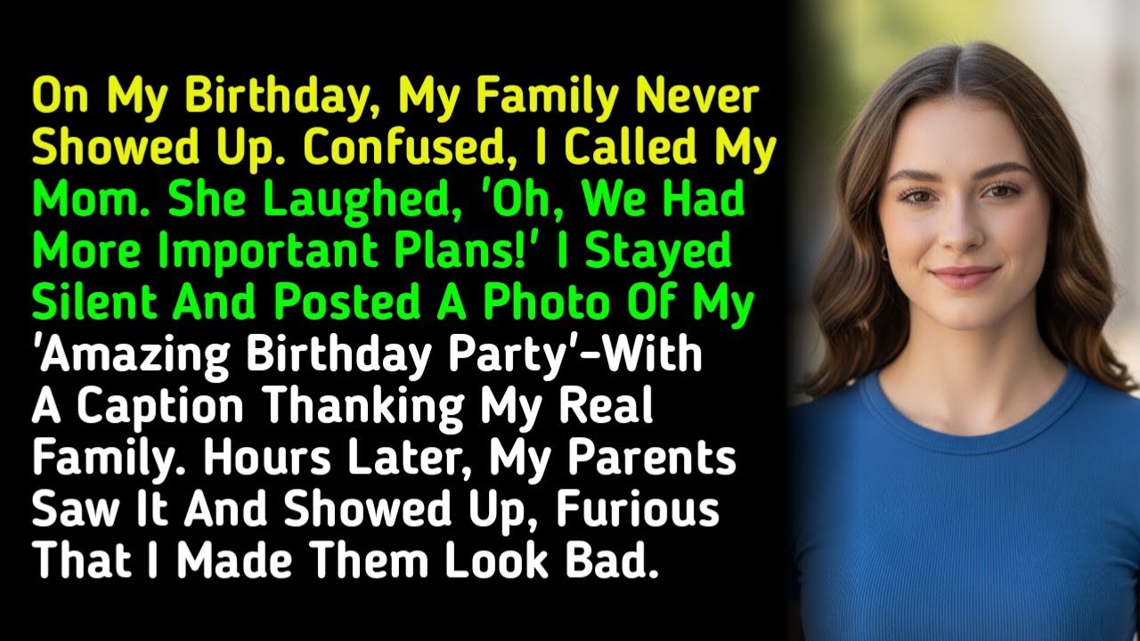 On My Birthday, My Family Never Showed Up. Confused, I Called My Mom. She Laughed, 'Oh, We Had... 
