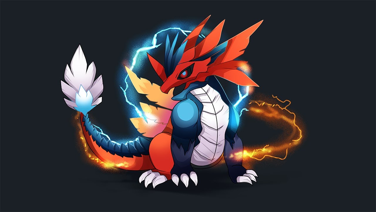 Charizard Koraidon Pok&eacute;mon Fusion | Drawing Pokemon Fusion | Cartoon Art