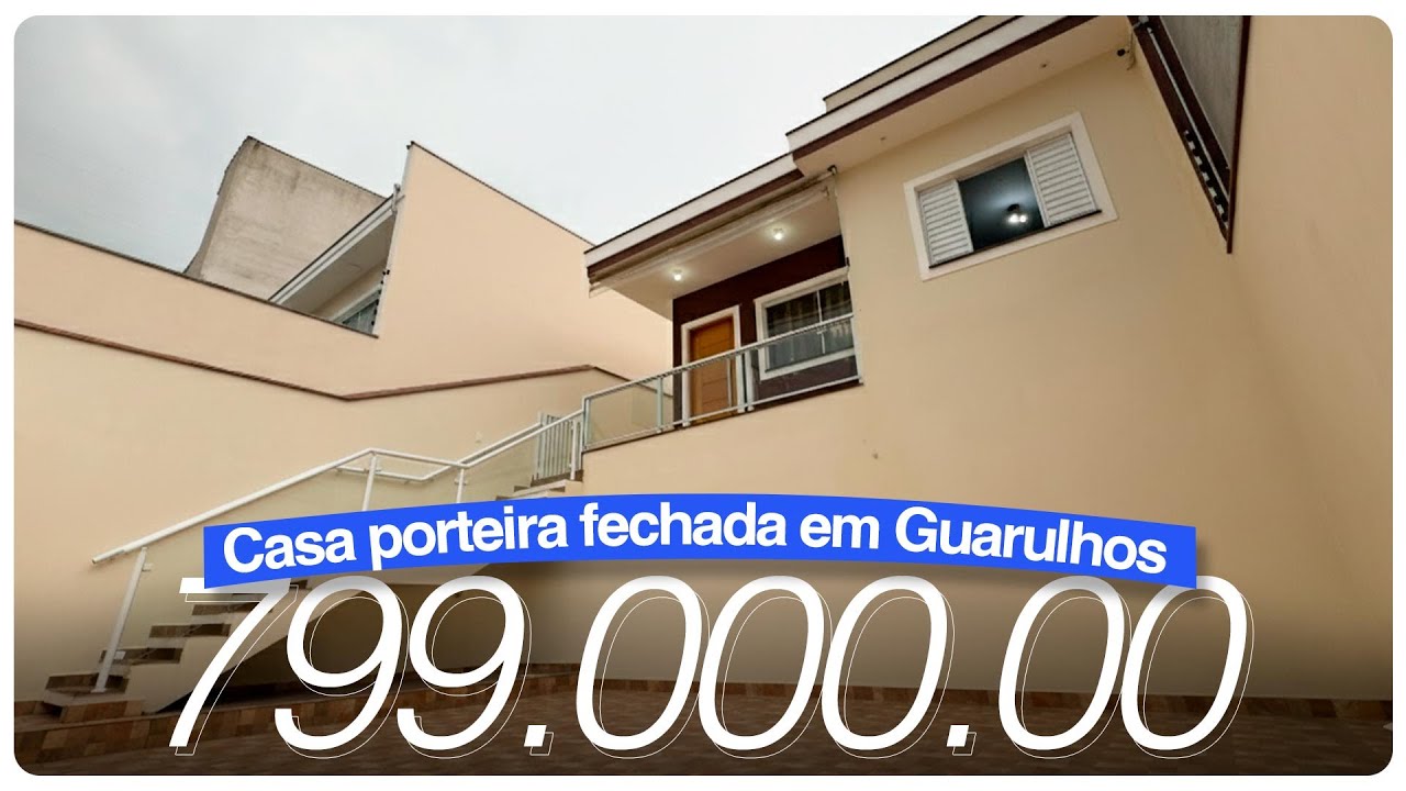 Descubra uma casa assobradada porteira fechada a venda em Guarulhos-SP
